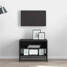 TV szekrény Musta tammi 61 x 40 x 46 cm Faanyag