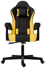 Juskys HyperSeat irodai szék - fekete/sárga