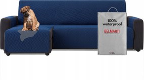 Ágytakaró vízálló kanapé sarokvédő teflon sötétkék 200 cm bal