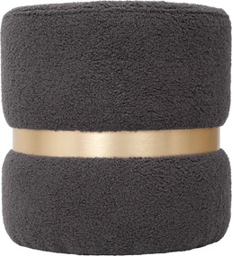 Ring puff - arany gyűrű - T03 szürke szövet R