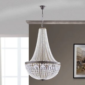 Orion HL 6-1497/6 - Kristály csillár láncon ARILA 6xE27/60W/230V barna/patinás