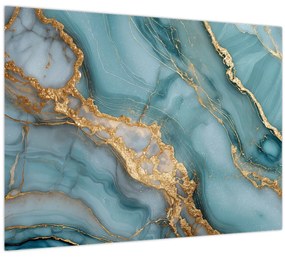 Kép - Türkiz márvány (70x50 cm)