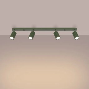 Sollux SL.1622 - Spotlámpa KARBON 4xGU10/10W/230V zöld
