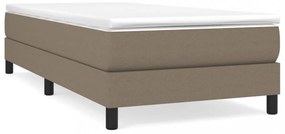 tópszínű szövet ágykeret matrac nélkül 90x200 cm
