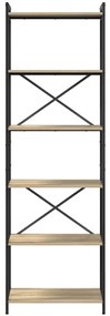 Könyvszekrény sonoma tölgy 60 x 30 x 188 cm Faanyag