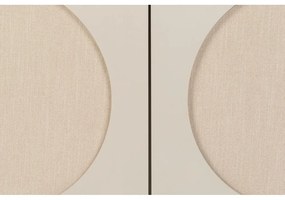 Világosszürke akácfa komód 100x70x45 cm Twin – Zuiver