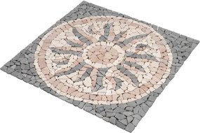 Márványmozaik "Nap" motívum 90 × 90 cm