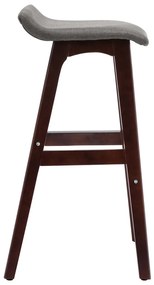 2 db sötétszürke szövet bárszék