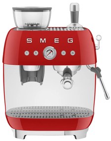 SMEG ŐRLŐVEL KOMBINÁLT ESPRESSO KÁVÉFŐZŐ, piros