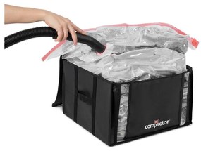 XXL Black Edition 3D Medium fekete ruhatároló doboz, 125 l - Compactor