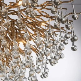 Paul Neuhaus 8092-11 - Felületre szerelhető csillár  ICICLE 14xG9/40W/230V átm. 100 cm réz