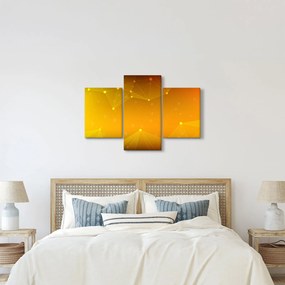 Absztrakt sárga kép (90x60 cm)