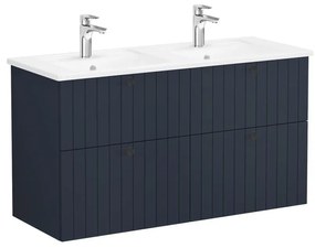 Fürdőszoba szekrény mosdóval VitrA Root 120x67x46 cm kék szőnyeg ROOTG120BINTS