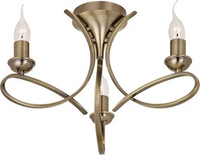 Endon PENN CA7P3BB Plafonlámpa 3x40W/E14