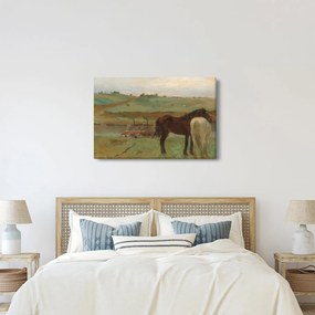 Kép - Edgar Degas, Horses in a Meadow, reprodukciók (90x60 cm)
