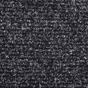 öntapadós lépcsőszőnyegek 30 db sötétszürke, félkör alakú, nagy, 65 x 21 x 4 cm