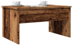 antik fa színű szerelt fa dohányzóasztal 80 x 50,5 x 41,5 cm
