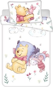 Pamut gyerek ágyneműhuzat babaágyhoz 100x135 cm Winnie the Pooh "Pooh Hugs" – Jerry Fabrics