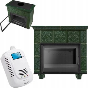 Kályha kandalló kályha kecske cserép kerámia kandalló burkolat 13KW Froggy