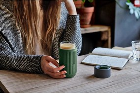 Zöld üveg utazóbögre 340 ml – Black + Blum