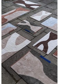 Téglavörös-bézs mosható pamut futószőnyeg 70x150 cm Figura – Mette Ditmer Denmark