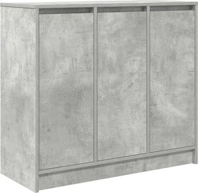 vidaXL betonszürke szerelt fa tálalószekrény 85x34x76 cm