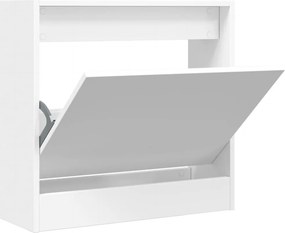 vidaXL fehér szerelt fa cipőszekrény 60 x 21 x 57 cm