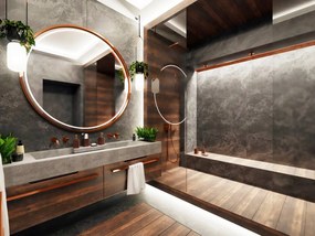 BISK Erga Glossy, álló kozmetikai pohár, fekete-arany, ERG-07969