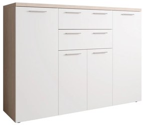 BRUNO komód sonoma tölgy/fehér