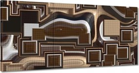 Festmények 120x60 Csokoládé absztrakt