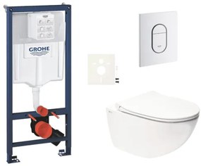 Függesztett WC szett világos falakhoz / falra szerelhető Swiss Aqua Technologies Infinitio SIKOGRSIN11ASH0