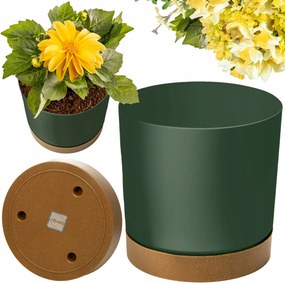 Virágtartó Fedő 14,8 CM Állvánnyal Otthonra Kerti Műanyag