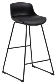 Fekete bárszék (ülésmagasság 76 cm) Tina – Actona