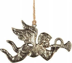 Bomba Medál Arany Angyal Karácsonyfa Angyalka Ajándék 12cm