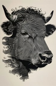 Poszter 53x81cm Bika fényes színekben