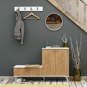 Előszoba szett Fiel Oak and White