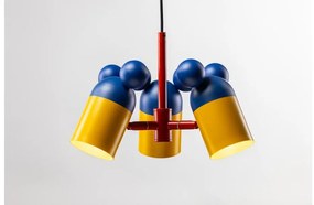 Lámpa Mennyezeti lámpatest MOUSE II, 1854, max.250V, 50/60Hz, 3*E27, max.25 W, IP20, átmérő 30 cm, sötétkék/arany