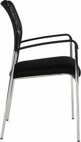 Szék tárgyalóterembe, fekete, UMUT