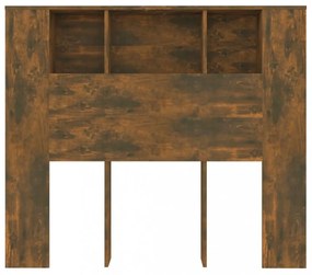 füstös tölgy színű áthidalószekrény 120 x 18,5 x 102,5 cm