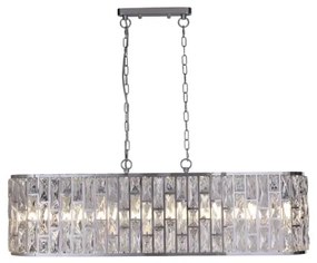 Searchlight 65818-8CC - Láncos csillár BIJOU 8xE14/40W/230V