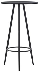 Fekete MDF bárasztal 60 x 107,5 cm