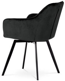 Fekete Bársony Étkezőszék. DCH-425 BK4