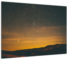Egy csillagos ég képe (üvegen) (70x50 cm)