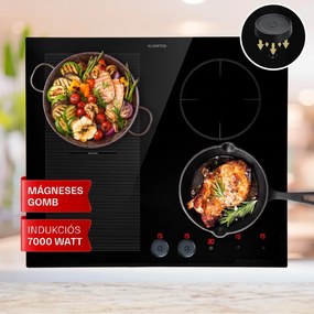 Klarstein Magnichef 4 Flex beépíthető indukciós főzőlap 4 zónás / Flex zóna 7000W üvegkerámia