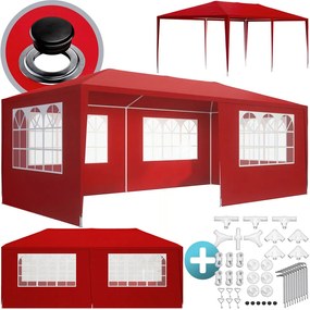 NEAPOL rendezvénysátor, 3x6m, piros Jurhan