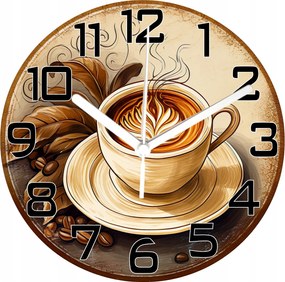 Falióra Téma Kávéscsésze Csendes mechanizmus ideális a konyhába