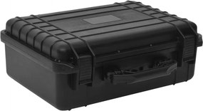 vidaXL fekete PP hordozható repülős tok 47 x 36 x 18 cm