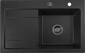 Gránit mosogató Konyhai mosogató Mingus 80P 79x50 cm csepegtetővel