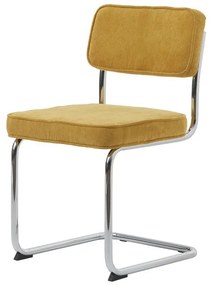 Stílusos szánkótalpas szék Denise sárga