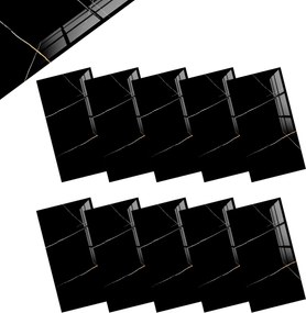 Öntapadós tapéta Vízálló Konyha Fal Bútor Fekete